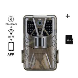 WIFI910PRO-32G Caméra de piste 30MP, Wi-Fi, contrôle Bluetooth, pièges photo