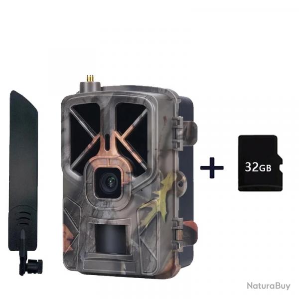 HC935Plus-32G-*Camra tanche PIR Dtection de Mouvement 4K Ultra HD