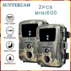 2PCSMini600 Trail chasse Vision nocturne caméra 20MP 1080P