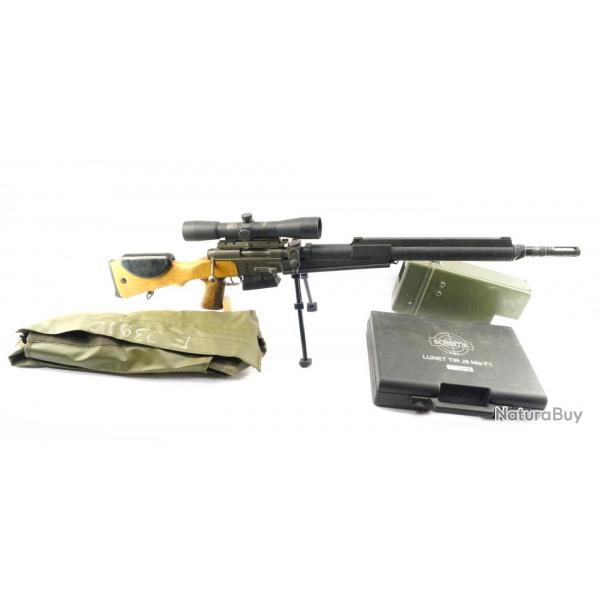 Fusil r&egrave;glementaire francais de precision FRf2  lunette SCOM J8 calibre 308 numeros F03910