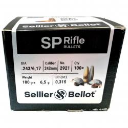 .243 (6mm) 6,5g/100grs. demi-blindée (Calibre: .243 (6 mm))