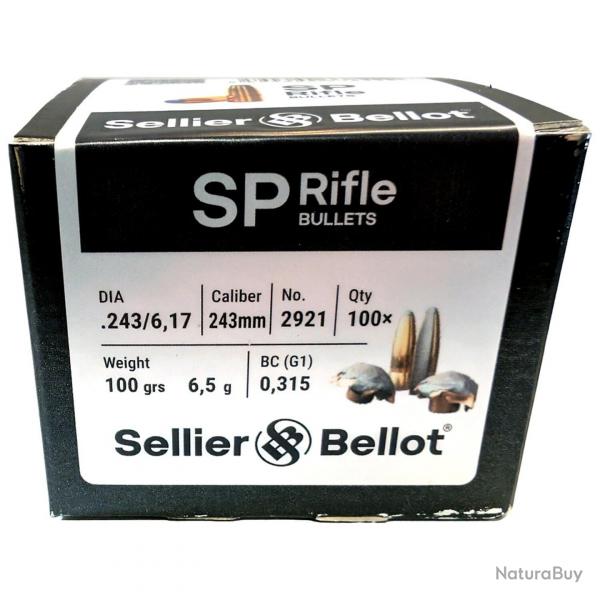.243 (6mm) 6,5g/100grs. demi-blinde (Calibre: .243 (6 mm))