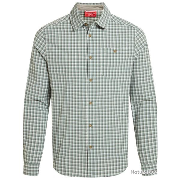 Chemise NosiLife Nuoro Couleur Lichen Green Ecru Check