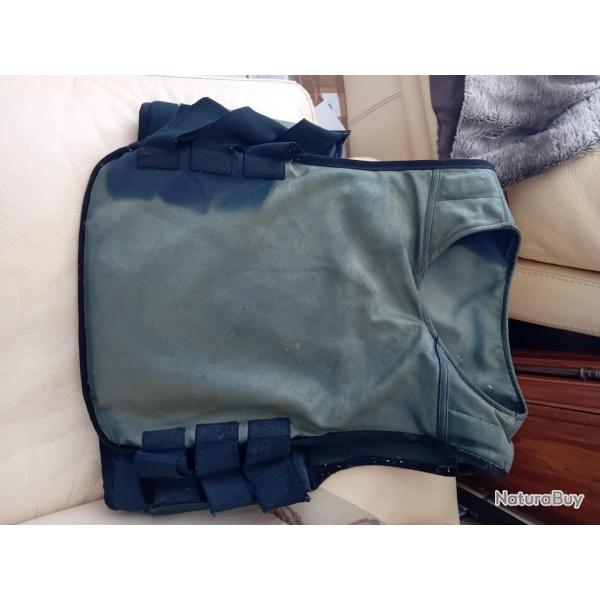 ENCHERE GILET PARE BALLES LOURD IRLANDAIS EN KEVLAR + CERAMIQUE NIVEAU 3+ TAILLE L