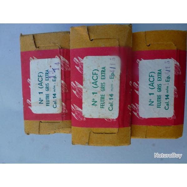 Bourres sches pour carabine 14 mm.