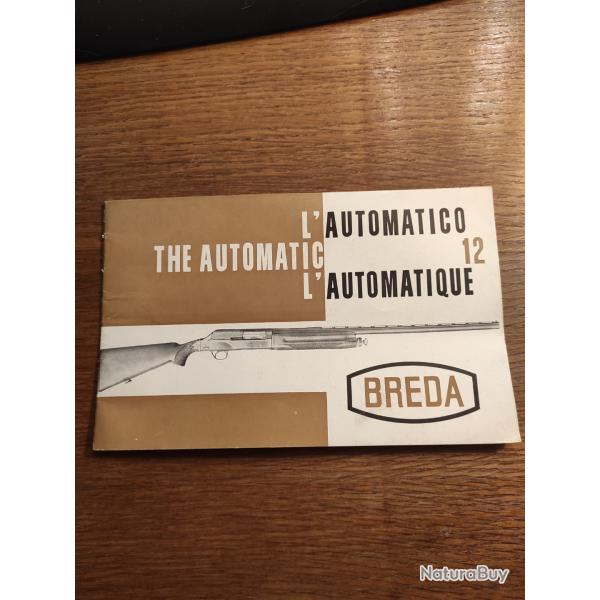 Notice originale mode emploi  neuve fusil automatique Breda 12