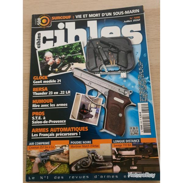 Revue Cible N 508 Surcouf Glock Thunder 23 Crosman  Mortimer match Savage 110