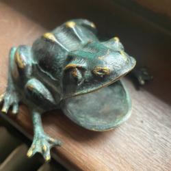 Crapaud Bronze vintage années 50