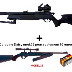 PACK COMBINÉ ! PACK6 Carabine Arrow Gamo 4,5 mm + Carabine PCP pompe Daisy 35, 4,5 mm + Lun. 4 x 20