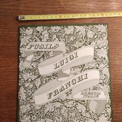 Notice originale plaquette présentation Fusil Luigi Franchi  Falconet Alcione Neuve