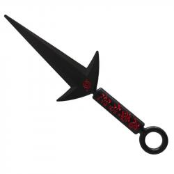 KUNAI NINJA 22CM 3 POINTES METAL NOIR