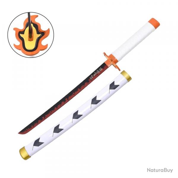 MINI KATANA DECO LAME BAMBOU MOTIF DEMON SLAYER