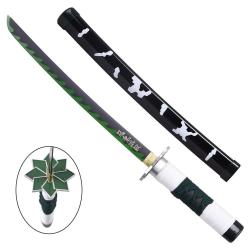MINI KATANA DECO LAME BAMBOU MOTIF DEMON SLAYER