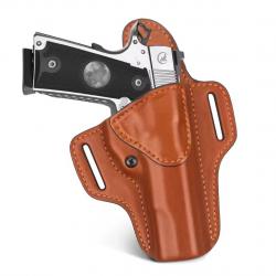 Holster 1911 Cuir Véritable - Fait Main - Port externe - Gaucher - SKX INDUSTRIES