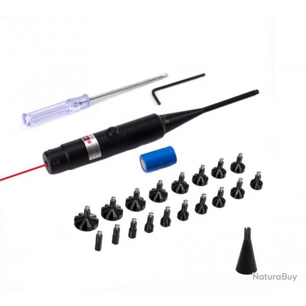 Collimateur de rglage Rouge calibre 0.177 jusqu' calibre 12 avec chargeur