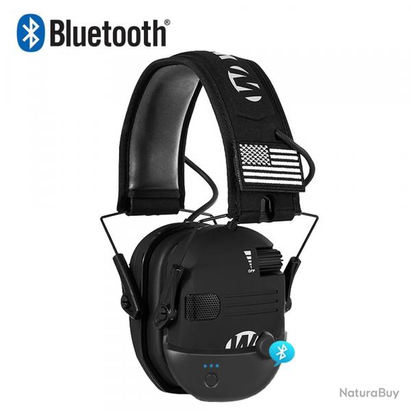 CASQUE ANTIBRUIT ELECTRONIQUE BLUETOOTH WALKER RAZOR - NOIR - LIVRAISON GRATUITE