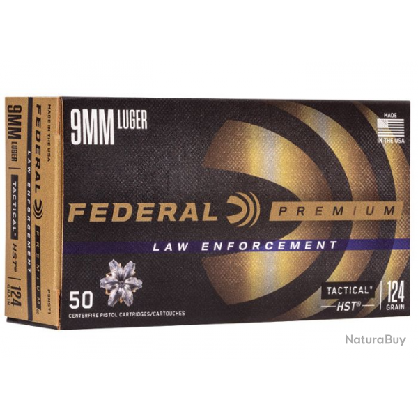 Balles Federal Bonded HS HP - 9 mm Luger / 124 gr