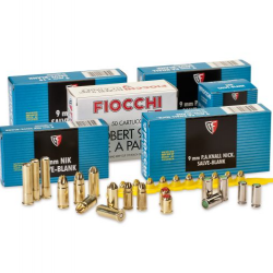 Balles Fiocchi à blanc - 9 mm Para Luger