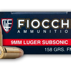 Balles Fiocchi Full Metal Jacketed - 9 mm Para Sub / 158 Gr