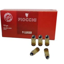 Balles Fiocchi Full Metal Jacketed - 9 mm Para / 123 Gr