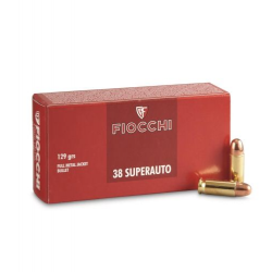 Balles Fiocchi Full Metal Jacketed - 38 Super Auto / 129 Gr