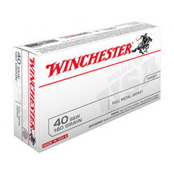 Balles Winchester USA Full Metal Jacket Pistol - 40 S&W