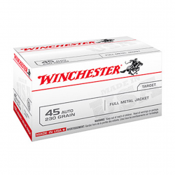 Balles Winchester USA Full Metal Jacket Pistol - 45 Auto