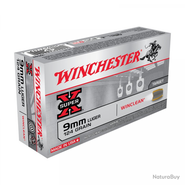 Balles Winchester Winclean Pistol - 9 mm Luger