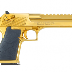 Pistolet Magnum Research Desert Eagle - 24K Doré - 44 Mag