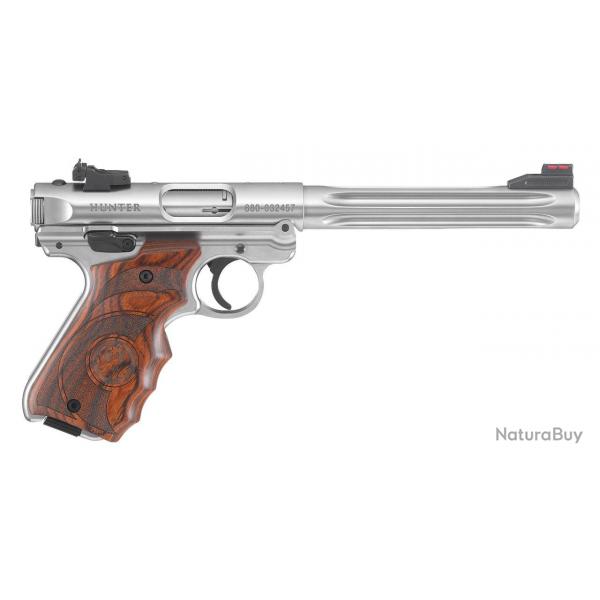 Pistolet Ruger Mark IV Hunter - 22 LR / Bois lamell quadrill