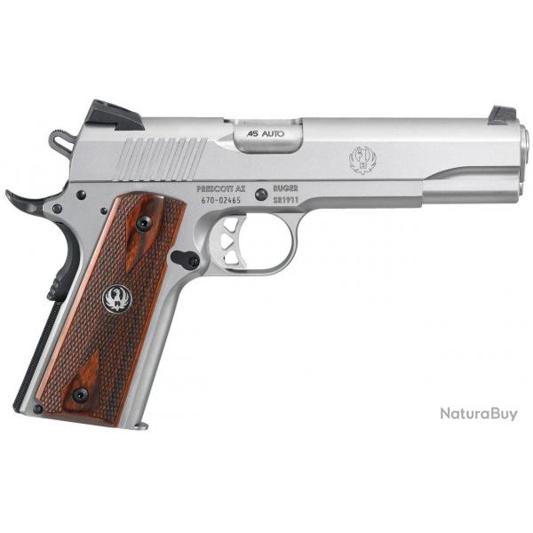 Pistolet Ruger SR1911 - 45 Auto / Inox