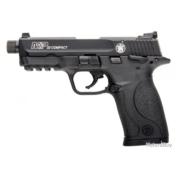 Pistolet Smith and Wisson 22 Compact - canon filet - 22 LR