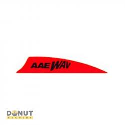 Plume de flèche Plastique AAE Wav - 2 Pouces / Orange Fire