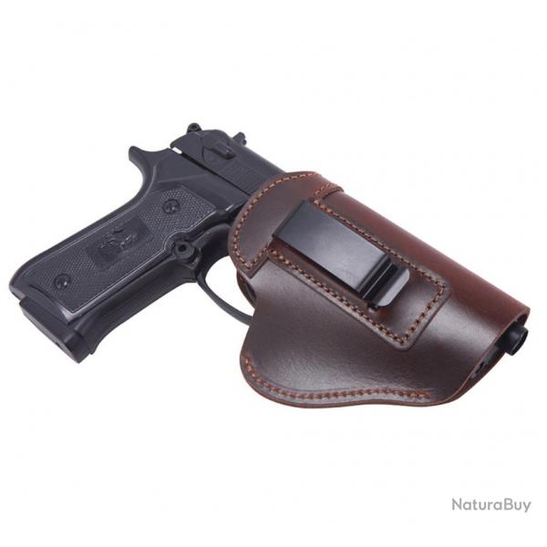 Holster Cuir Beretta 92 - Fait Main - Port Interne - SKX INDUSTRIES