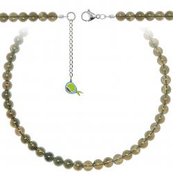 Collier en quartz fumé - Perles rondes 8 mm - 70 cm