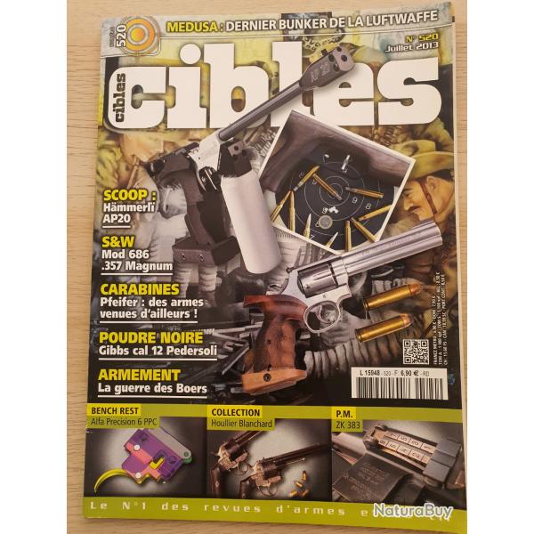 Revue Cible N 520 Bunker Luftwaffe Hmmerl S&W 686 Pedersoli guerre Boers Houllier Blanchard PM ZK