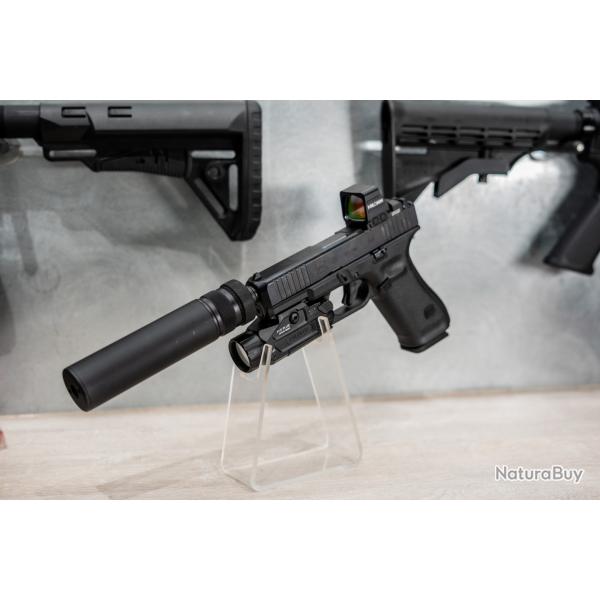 Wahoo ! Pack Glock 45 G5 + 507COMP + Lampe laser + Detente perf + B&T