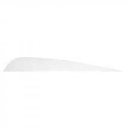 Plume de flèche Naturelle Gateway Parabolique - 3 Pouces / Blanc