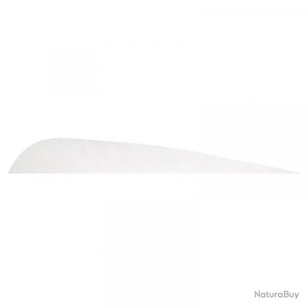 Plume de flche Naturelle Gateway Parabolique - 3 Pouces / Blanc