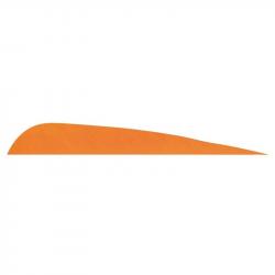Plume de flèche Naturelle Gateway Parabolique - 4 Pouces / Orange