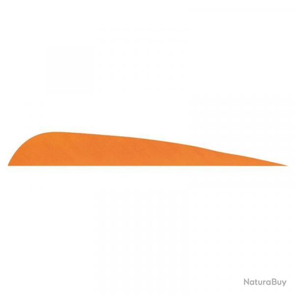 Plume de flche Naturelle Gateway Parabolique - 4 Pouces / Orange