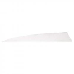 Plume de flèche Naturelle Gateway Shield - 3 Pouces / Blanc