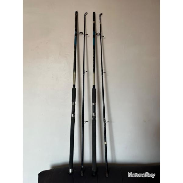 2 lancer bateau 2,70 m garbolino  200/500 gr pche mer occasion