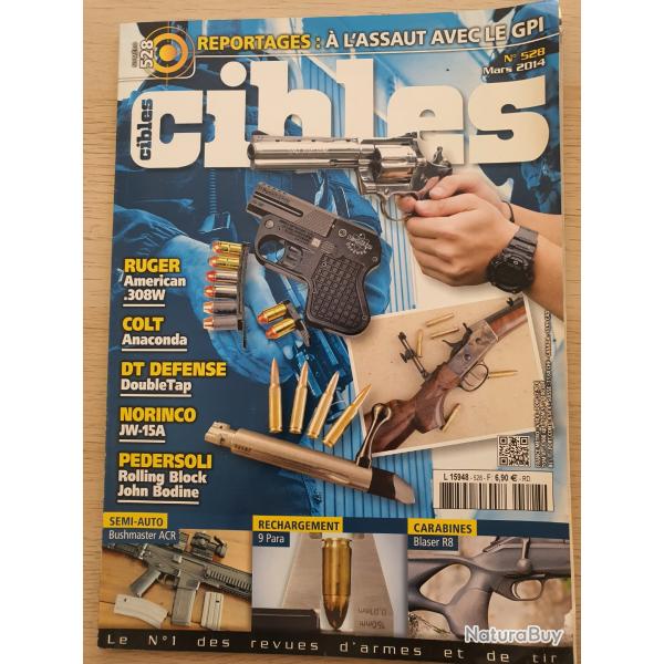 Revue Cible N 528 Ruger Colt Norinco Pedersoli Bushmaster ACR. 9 para Blaser R8