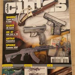 Revue Cible N° 529 2 ème guerre correspondant de guerre Nambu 14 Glock AK 47 AP 74 22 Lr PM Reising