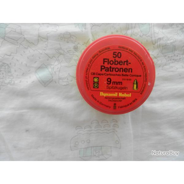 Boite de 50 Cartouches 9 mm Bosquettes pointues pour le tir