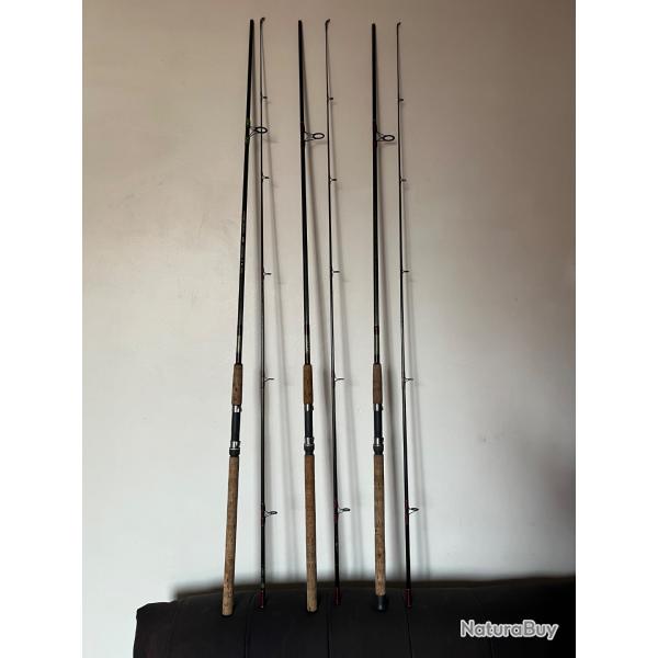 3 lancer 3 m 20/80 gr carbone Mitchell pche carpe occasion