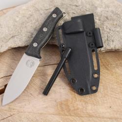 White River WRUR35-BBL Couteau fixe Ursus Cub Black Micarta Magnacut