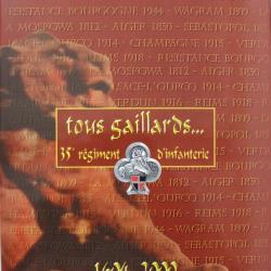 Livre 35e Régiment d'infanterie - tous gaillards de Pierre Dufour