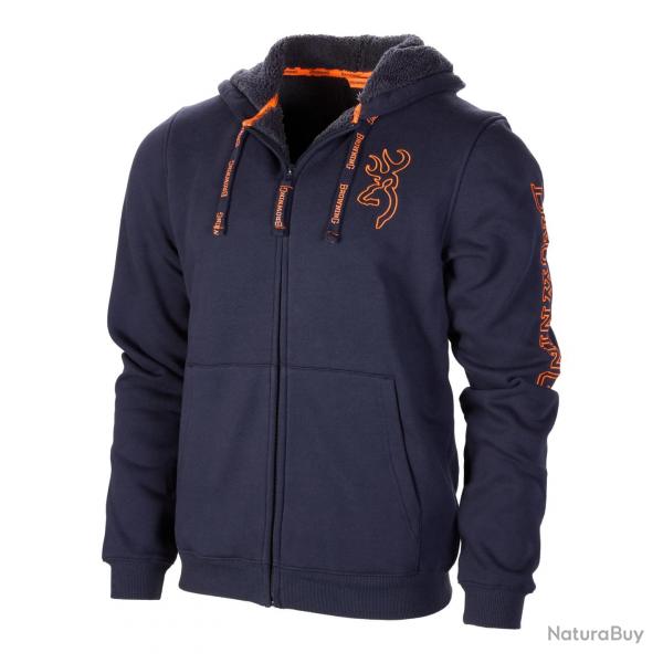 Sweatshirt Browning Snapshot Warm Bleue - M